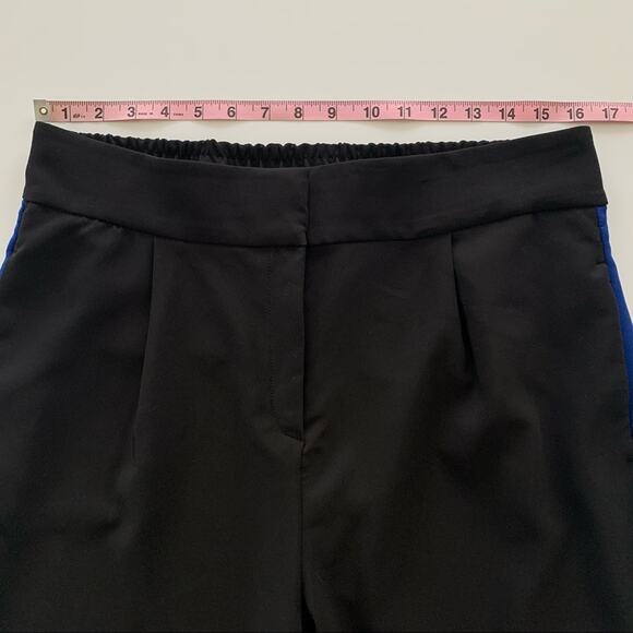 Dynamite Black and Electric Blue Side Striped Casual Pants Large - Picture 4 of 10